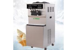 China Automatic Italian Soft Cone Ice Cream Machine Pre Cooling System Ice Making Machine supplier