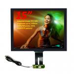 BOE Industrial Grade 15 Inch PCAP TFT Display LVDS Sunlight Readable LCD Display 1500Nits for sale