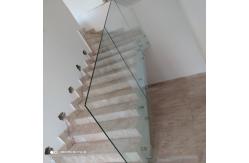 China Staircase SS Aluminum Glass Railing Handrails For Balcony Deck Wall Architectural supplier