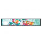 Advertising Bar Type Digital Signage Stretched LCD Screen With Android Control System for sale