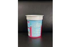 China 400ml plastic IML print cup with aluminum foil lid and plastic lid supplier