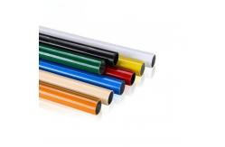 China 28mm PE plastic coated lean pipe cheap price ABS coated lean tube supplier