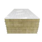 Heat Insulation Industrial Exterior Wall Rock Wool Sandwich Panel Sound Insulation And Fire Protection for sale