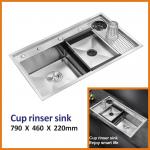 79x46 31 Inch Undermount Stainless Steel Kitchen Sink Brushed Single Bowl for sale