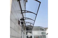 China Customized PC Canopy With Black Frame And Polycarbonate Sail Material supplier