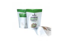 China Custom Tea Packaging Bag Stand Up Mylar Plastic Bags With Zipper Top supplier