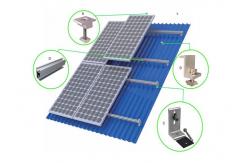 China Sus304 Mounting Solar Flat Roof Racking BIPV 25 Degree Adjustable Panel supplier
