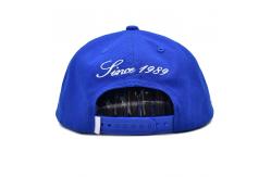 China Custom Embroidery Logo 6 Panel Cotton Snapback Hats Unstructured Flat Bill Snapback Caps supplier