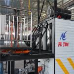 Stable 17kw Bitumen Melter High Dumping Speed With Drum Hydraulic Push Arm for sale