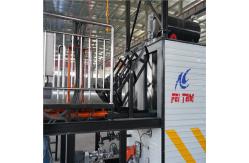 China Stable 17kw Bitumen Melter High Dumping Speed With Drum Hydraulic Push Arm supplier