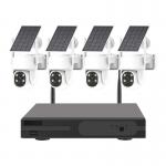 Two Way Audio Solar Security Camera System Wireless Outdoor Cctv for sale