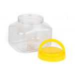Irregular Shape Canned Food Clear Pet Jars Plastic Jar With Handle for sale