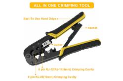 China Home Portable Ethernet Wire Crimper Tool Multi Function 0.37kg supplier