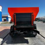 Double Disc Manure Spreader Hydraulic Door Anti Rust Treatment Clever Design for sale