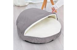 China Winter Warm Enclosed Large Dog Bed Mat  Removable And Washable Cat Sleeping Nest supplier