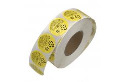China PE Printing Private Tamper Seal Label For Skin Care Lipstick supplier