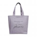Zipper Recycled Cotton Shoulder Bag For Ladies 33.5cm×31cm×17cm for sale