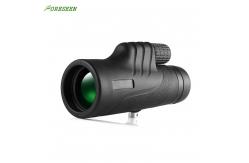 China FMC Green 10x42 Waterproof Monocular Telescope With Tripod Clip Large Eyepiece BAK4 Prism supplier
