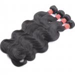 Body Wave Human Hair Weave Bundle Natural Color Peruvian Hair Extension for sale