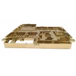 Aluminum LY12 Aluminum CNC Turning Parts Microwave Cavity Gold Plating for sale