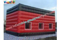 China Red Durable Inflatable Party Tent PVC Coated Nylon With Cube Design supplier