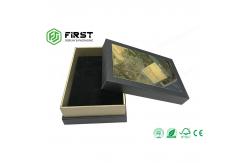 China Customized Gold Foil Logo Luxury Rigid Cardboard Perfume Gift Packaging Boxes With Lid supplier