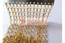 China Space Divider Anodized Aluminium Chain Link Fly Curtain Double Hook Chain supplier
