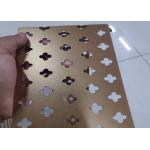 Architectural Decorative PVDF Perforated Metal Facades 1500*2500mm