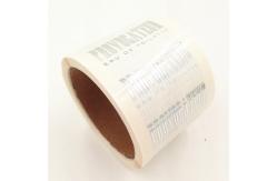 China Rectangular cosmetic Gold Foil Printing Die Cut Stickers supplier