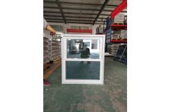 China White UPVC Double Hung Window Grill Design With Insect Screen supplier