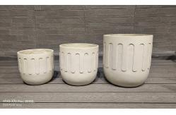 China Φ170*H210 Fiberclay Planter Modern Addition To Indoor And Outdoor Space supplier