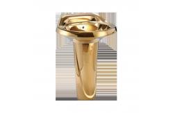 China Sanitary Ware Floor Stand Golden Conjoined Toilet Luxury Diamond Dual Flush supplier