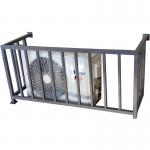 Black Metal Steel Frame Wrought Iron Guardrail Outdoor Staircase OEM for sale