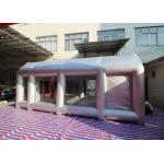 Automobile Oxford Cloth Silver Inflatable Spray Booth With Removable Flooring for sale