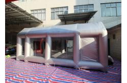 China Automobile Oxford Cloth Silver Inflatable Spray Booth With Removable Flooring supplier