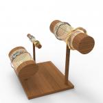 Countertop Wooden Bracelet Stand Luxury Wooden Jewelry Display Stand for sale