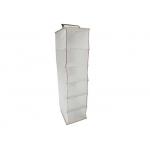 White 6 Shelf Hanging Organizer , Hanging Closet Sweater Organizer for sale