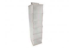 China White 6 Shelf Hanging Organizer , Hanging Closet Sweater Organizer supplier