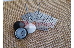 China 50MM Perforated Aluminum Metal Rock Wool Insulation Pins supplier