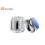 Silver Transparent Plastic Cosmetic Jars , Small Plastic Jars With Lids 30ml 50ml SR2372
