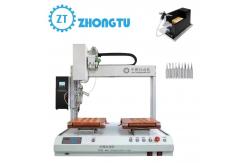 China Rotary-Function Single-Head Double-Platform Automatic Soldering Machine supplier