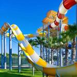 Outdoor Swimming Pool Fiberglass Water Fun Game Slide for sale