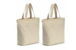 China Natural Canvas Tote Bags Large Capacity For Shopping / Promotion / Packing supplier