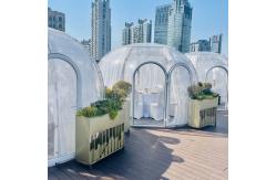 China Waterproof Windproof Camping Polystyrene PC Bubble Tent Transparent Dome House supplier