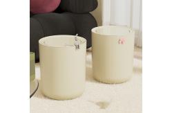 China Round Large Press Home Living Room Kitchen Plastic Trash Can with Lid supplier