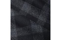 China Pure Wool 300gsm Suit Cloth Material Checkered Semi Worsted Fabric 145cm Width supplier