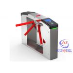 SS304 Safety Access Control Management Flap Barrier Gate Turnstile Security Gate For Train for sale