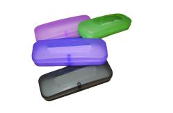 China clear plastic spectacle  cases with magnet closer from manufacture supplier