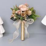High Quality Wholesale Wedding Bouquets Artificial Flowers Roses Brides Bridesmaids Hand Held Wedding Favors Valentines Day Gift for sale