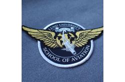 China Animal Shape Black Embroidery Custom Clothing Patches supplier